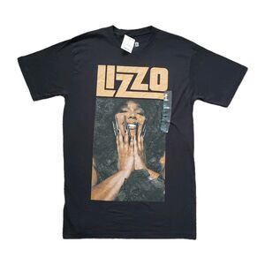 NWT Lizzo Disco Afro Officially Licensed Size Medium Black 100% Cotton T-Shirt